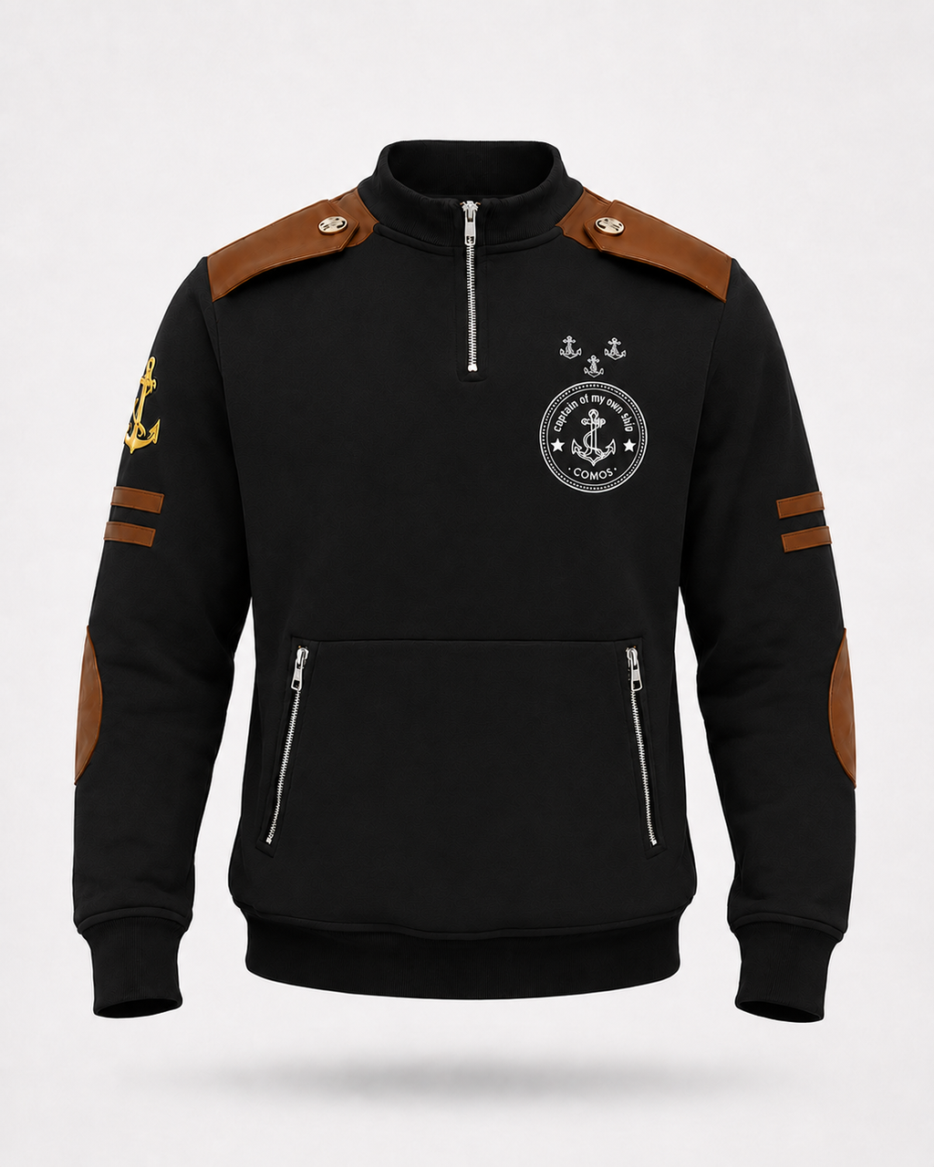 Voyager Quarter Zip Black view 1