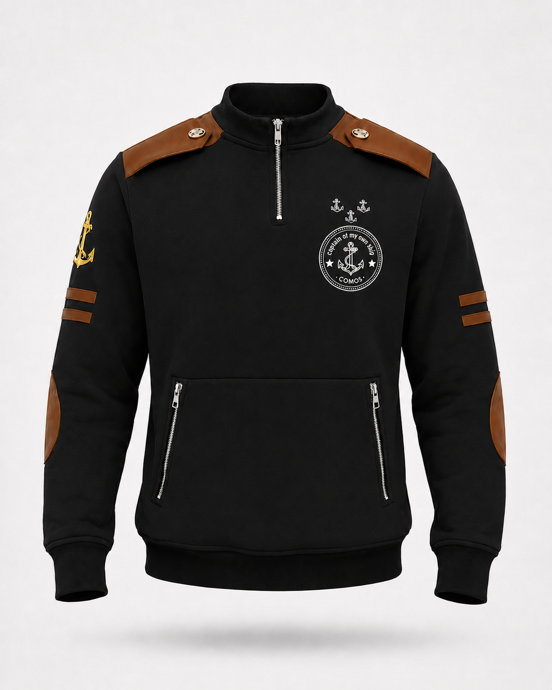 Voyager Quarter Zip Black view 1
