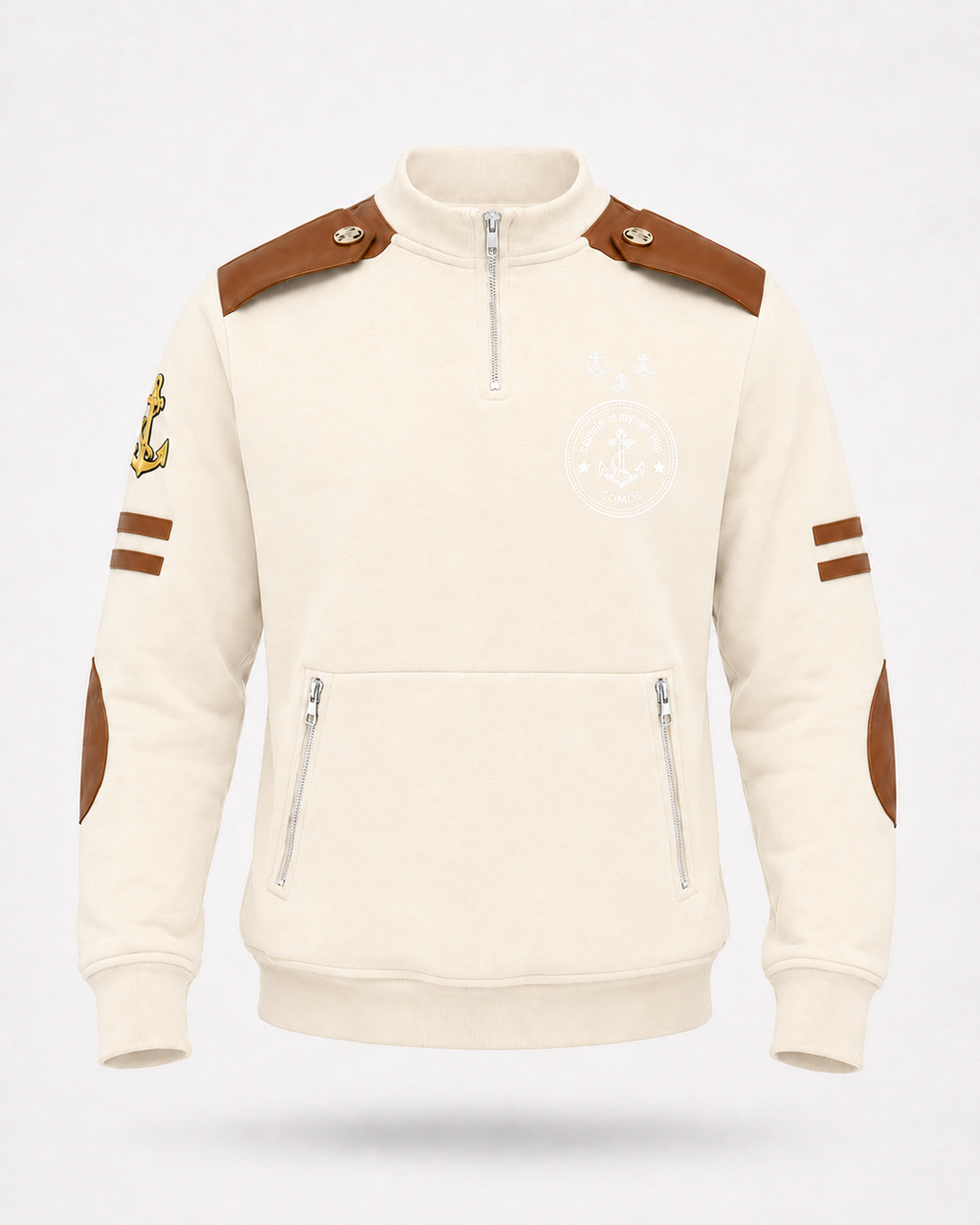 Voyager Quarter Zip Cream view 1