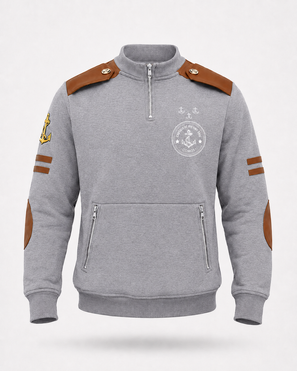 Voyager Quarter Zip Grey view 1