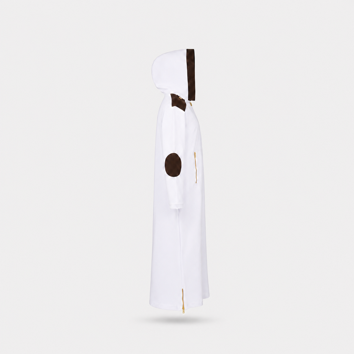 Hooded Thobe White view 3