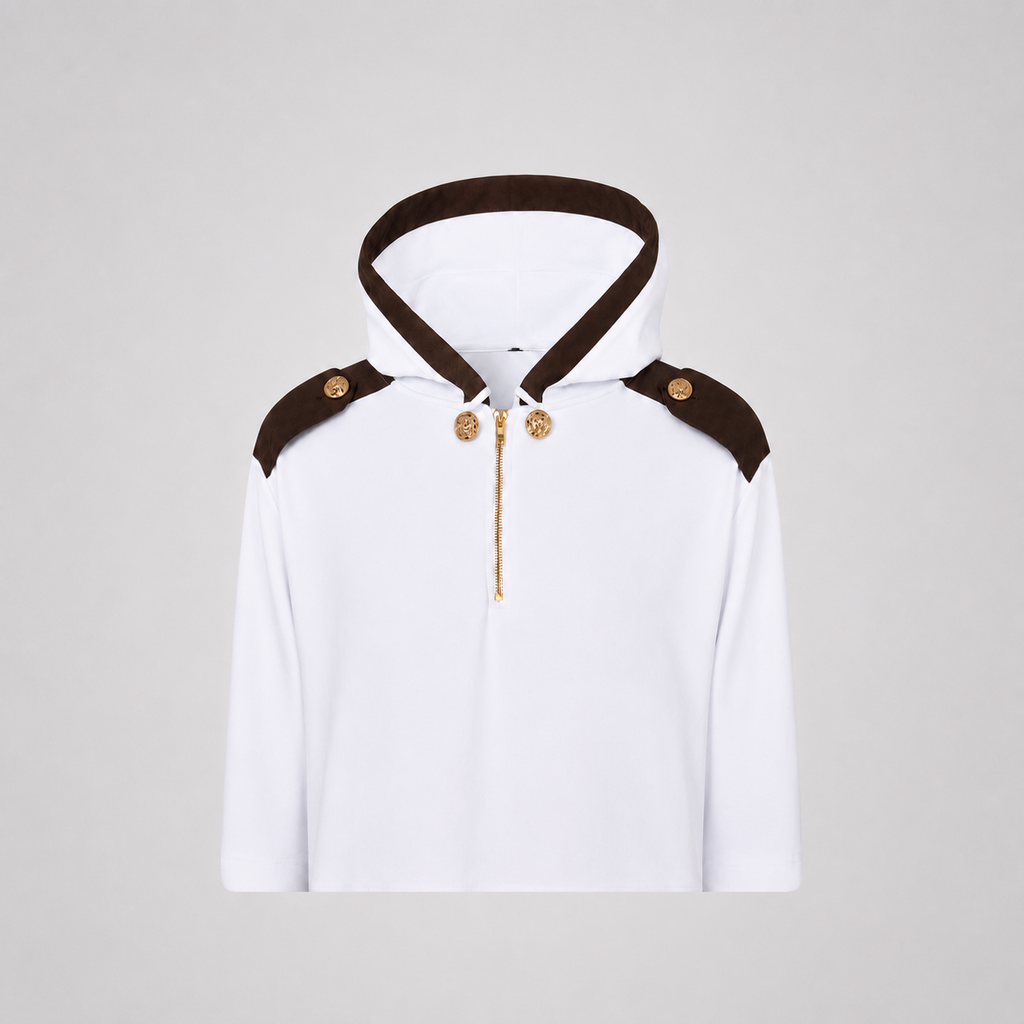 Hooded Thobe White view 5