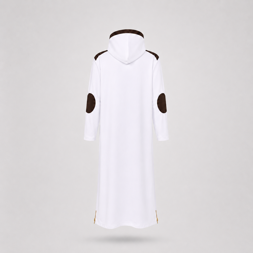 Hooded Thobe White view 4