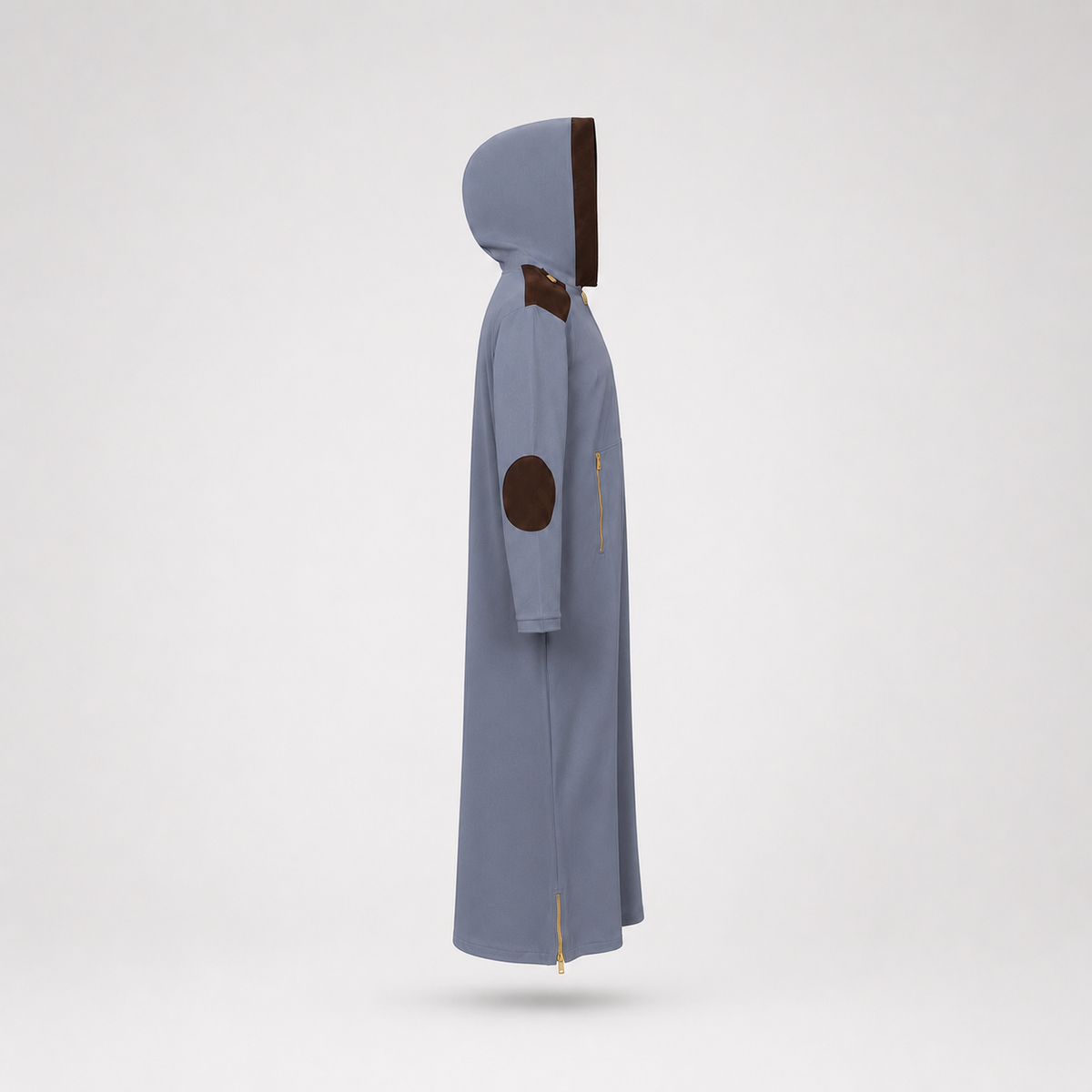 Hooded Thobe Grey view 3