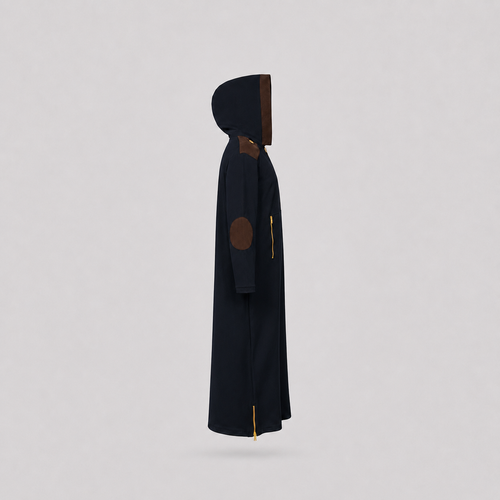 Hooded Thobe Black view 2