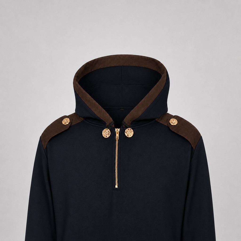 Hooded Thobe Black view 4